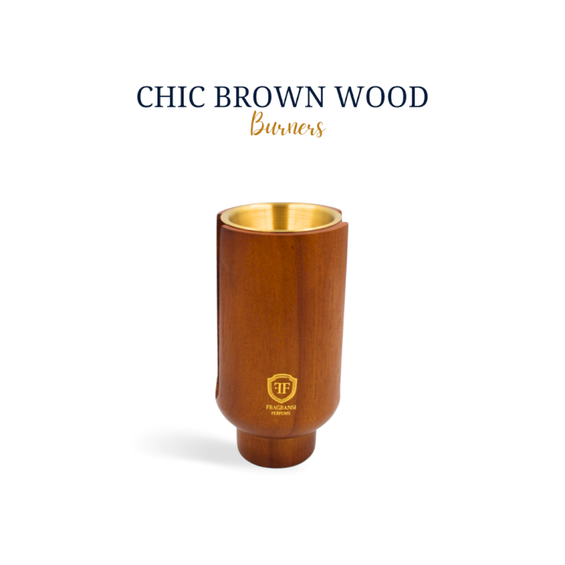 Chic brown wood burners (Lyra bird wing burner FF no.VI)