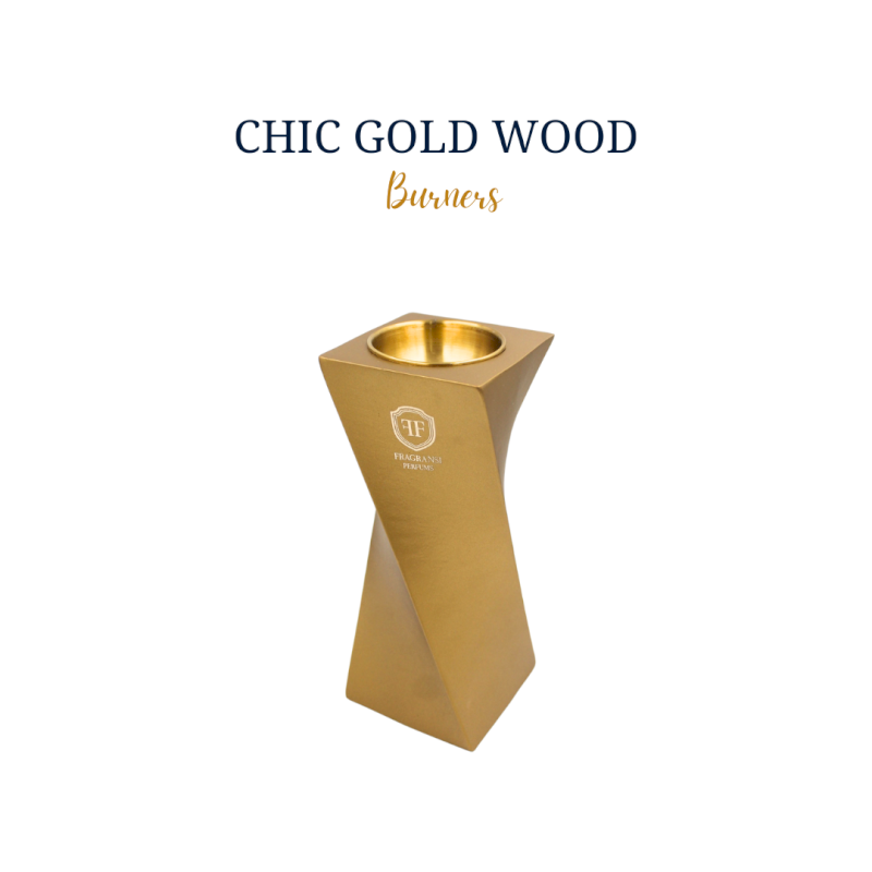 Chic gold wood burners  (Rotating burner FF no.V)