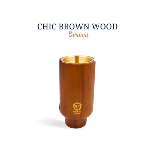 Chic brown wood burners  (Lyra bird wing burner FF no.VI)