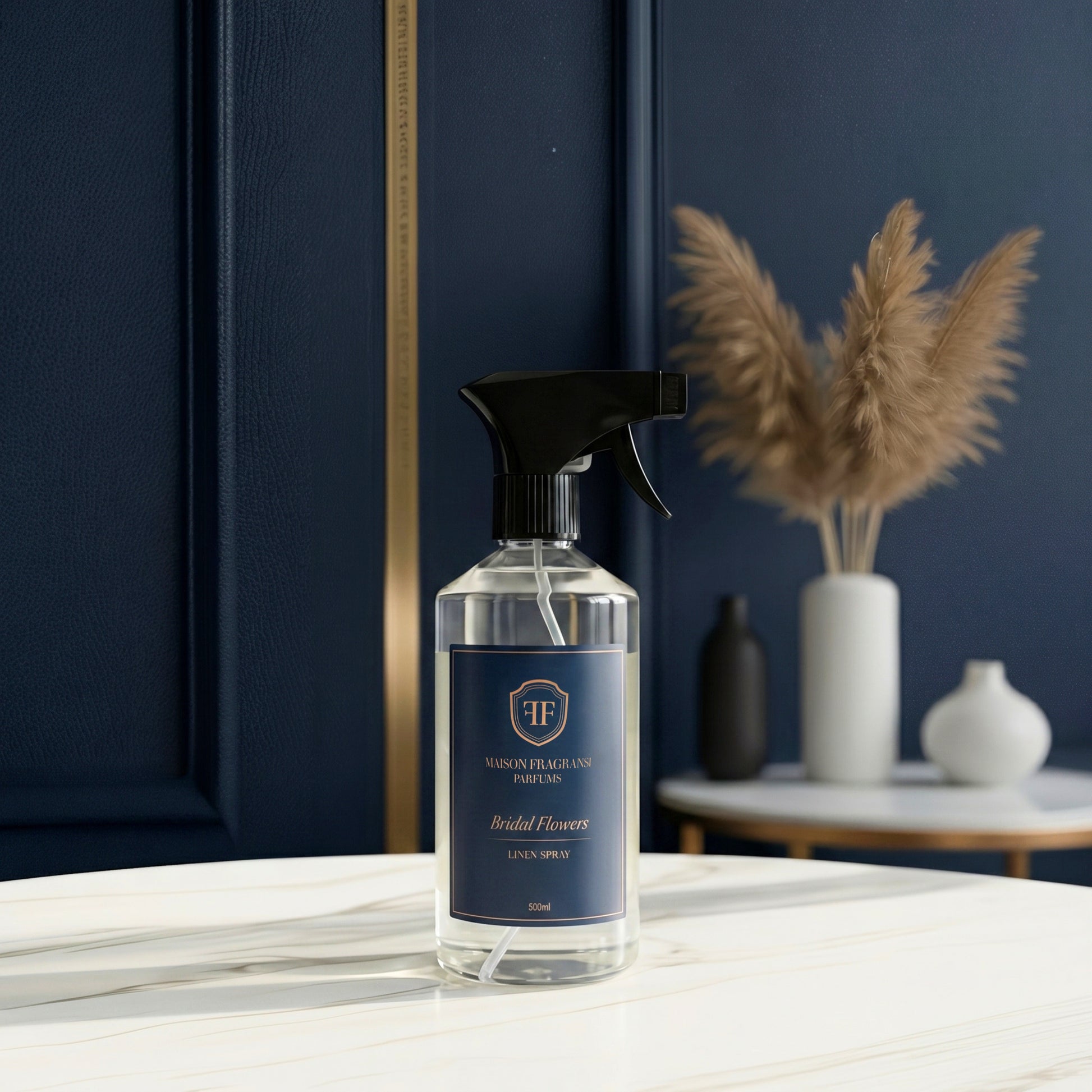 Bridal Flowers 500ml Linen Spray
 By Maison Fragransi Parfums